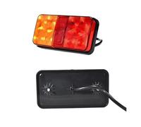 Rear Fog Light 2PCS 10LEDs LED Tail Rear Lamp Turn for Signal Stop Reversing Lights All in for One 12V for Truck Lorry Motorhome Trailor for Pickup for Bus