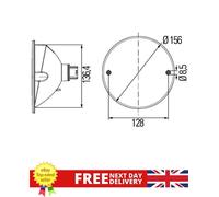 HELLA 2NE 344 610-007 Rear Fog Light - Halogen - 12V - Fitting - Lens Colour: Red - Cable: 200mm - Plug: Blade Terminal - Rear