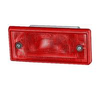 HELLA 2NE 003 734-091 Rear Fog Light - Halogen - 24/12V - Fitting - Lens Colour: Red - Plug: Blade Terminal - left/right