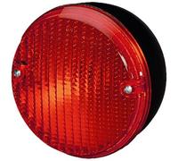 HELLA 2NE 001 423-011 Rear Fog Light - Halogen - 12/24V - Round - mounting - Lens Colour: Red - Plug: Blade Terminal - Rear/left/right