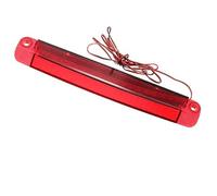 Rear Fog Light Unverisal 12V Car Rear Tail Third Brake Stop Reversing Lights 18 Red High Mount Light 30cm(Red Shell)