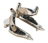 Rear Foot Peg Bracket Passenger Pedal Compatible With XL883 XL1200 X48 72 Models 2004 To 2013 Years Fits Various Modified Rear Foot Control Systems