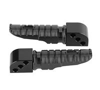 Rear Foot Pegs Aluminum Alloy, Modified Motorcycle Pedals Pair for 250 Z800 Z650 Z900 Z1000SX - Durable Anodized Material, Non - Slip Design for Enhanced Safety and Comfort (Black)