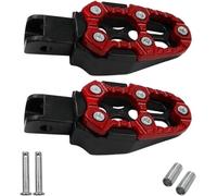 Rear Foot Pegs For moto Foot Pedal 1 Pair Motorcycle Modification Aluminum Alloy Pedals Rear(Red)