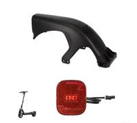 Rear For Fender Assembly with Taillight for Ninebot For Segway Max G3, ABS PC Mudguard, Protector, Night Safety Light, For Easy Install, Black(mudguard + taillight)
