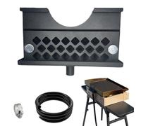 Rear Grease Catcher | Easy Clean Large Capacity,Grease Catcher Clamp-On Drain Funnel | for BBQ Enthusiasts Party Hosts Food Truck Backyard Weekend Camping Deck Entertaining