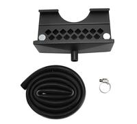 Rear Grease Drainage Funnel, Large Capacity Grease Catcher With Grease Gate, Heavy Duty Iron Magnetic Grease Funnel For Barbecue Parties, 600°F Heat Silicone Hose And Mag