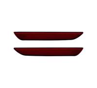 Rear LED Side Marker Bumper Reflector Light Lamps Red Lens For Ford For Mustang 2015 2016 2017 2018 2019 2020 2021 2022 2023 2024 2025