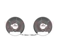 Brake disc cover Rear Axle Left Zinc-coated 0620373 VAN WEZEL for BMW 3 Z3 Coupe