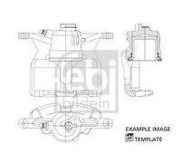REAR LEFT BRAKE CALIPER FITS: KIA CEE'D SW 1.4 CVVT/1.6 CVVT/1.4/1.6/1.6 CRDI