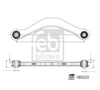 REAR LEFT CONTROL ARM/TRAILING ARM WHEEL SUSPENSION FITS: AUDI A4 B9 1.4 TFSI