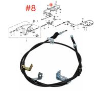Rear Left Handbrake Cable JAPANPARTS BC-415L for Honda Prelude 2.0 16V /2.2 16V
