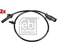 Rear Left Right Wheel Speed Sensor 2x FEBI Fits FORD Transit 13-18 1817689