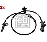 Rear Left Right Wheel Speed Sensor 2x FEBI Fits TESLA Model S 12-16