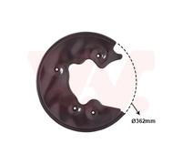 REAR LEFT SPLASH PANEL BRAKE DISC FITS: AUDI A6 / S6 C7 2.8 FSI QUATTRO/3.0 T