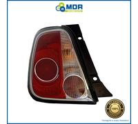Rear Left White Red Black Edge Light - SX - for Fiat 500 10>15