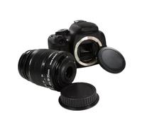 Rear Lens Body Caps Camera Covers 6cm ABS Lens Mount Protective Covers Dustproof For 550D/7D/50D/600D Camera Black