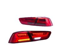 Rear Light Assemblies For Lancer EVO X 2008-2021 Dynamic Animation DRL W/Sequential Pair Rear Lamp Assembly Car Lights Taillights(Smoked)