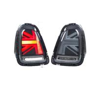 Rear Light For Mini For Cooper R56 R57 R58 R59 2007-2013 | LED Rear Tail Light Assembly, Smoked Union Jack, Tail Brake Sequential Turn Reverse Lamp, Plug-and-Play