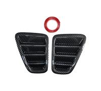 Rear Light Inserts Louvres Compatible with Fiat 500 Abarth 595 695 Vent ABS Carbon Effect Tail Light Trim and Decorative Panel Exterior Accessories for Car Rear Tail Light Cover