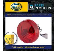 HELLA 2SB 965 039-131 Rearlight - Bulb - 24V - Fitting/Bolted - Lens Colour: Red - Cable: 100mm - Plug: Blade Terminal - right/left - Quantity: 1