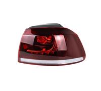 Rear Light Lamp Lens For VW For Golf 6 For R20 For GTD For GTI 2009 2010 2011 2012 2013 Without Rhythm Tail Lamp Brake Light With LED Bulbs Rear Tail Light Assembly(Outer Right)
