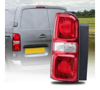 Rear Light Lens W/O Bulbs For Peugeot/Vauxhall/Toyota/Citroen 2016-2024 | Left, ABS Waterproof, O/S, For Expert/ Vivaro/ Proace/ Dispatch/ SpaceTourer, N/S Passenger Side