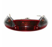 Rear light scooter adaptable for Peugeot 50 Vivacity with clear black turn signa