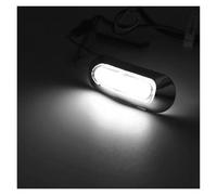 Rear Lights 10pcs 12V 24V LED Side Marker Light Waterproof Led Lamp Trailer Red White Yellow Truck Clearance Rear Bumper Lamp(WHITE)