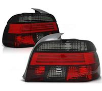 Rear Lights compatible with Bmw 5 Series E39 1995 1996 1997 1998 1999 2000 Saloon GV-1758 Tail Light Assembly Tail Lamp 1 Pair Driver And Passenger Side Complete Set Red Smoke