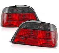 Rear Lights compatible with Bmw 7 Series E38 1994 1995 1996 1997 1998 1999 2000 2001 Saloon GV-1788 Tail Light Assembly Tail Lamp 1 Pair Driver And Passenger Side Complete Set Red Smoke