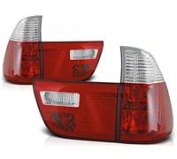 Rear Lights Compatible with BMW X5 E53 Suv 1999 2000 2001 2002 2003 RS-1787 1 Pair Driver And Passenger Side Complete Set Tail Light Assembly Tail Lamp Red White