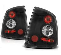 Rear Lights compatible with Opel Astra G 1997 1998 1999 2000 2001 2002 2003 2004 Cabrio 2 Doors Coupe 2 Doors Saloon 4 Doors GV-1910 Tail Light Tail Lamp 1 Pair Driver And Passenger Side Set Black