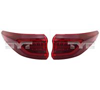 Rear Lights Pair TYC Fits KIA Sportage IV 18-22 92401F1600 92402F1600