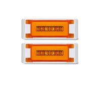 Rear Lights With Sequential For Truck Trailer Van RV Lorry Clearance Signal Lamps Amber LED Halo Ring Side Marker Light 6 Inch Square Indicator Lamp 12V 24V