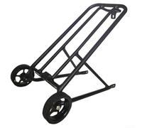 Rear Load Support with Attached Wheels for 16inch Folding Bike Frame for Brompton 16x1-3/8 Tire Aluminum Alloy Frame for Stability (D)