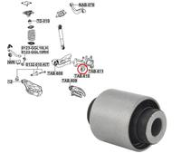 FEBEST TAB-610 Trailing arm / Suspension arm bush