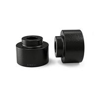 Rear Lower Leveling Kit - 2 inch Lift - Compatible with Chevy GMC 2007-2013 Avalanche, 2007-2014 Suburban, 2007-2016 Tahoe, 2007-2014 Yukon - Steel Block Black Spacer