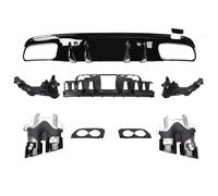 Rear Lower Lip Diffuser For Benz C Class W205 C205 S205 A205 2015-2021 C63 C43 Style Rear Diffuser With Exhaust Pipes Tip AMG Look Sedan Coupe(D)