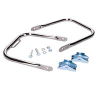 rear luggage rack chromed w/ short support handle for Simson S50, S51, S70