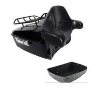 Rear Luggage Rack For H&arley For Tour For Pak For Pack For Street For Road For Glide For Road For King Motorcycle Trunk W/Rack Backrest Motorcycle(Black)