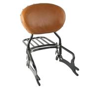 Rear Luggage Rack For Indian For Challenger For Jack For Daniels For Limited For Edition 2022 Motorcycle Accessories Kit 12" Backrest Sissy Bar W/Mounting Spools Motorcycle(Tan-black Set)