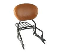 Rear Luggage Rack For Indian For Springfield 2021 2022 Motorcycle Accessories 12" Backrest Sissy Bar W/Mounting Spools Motorcycle(Tan-black Set)