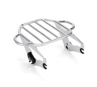 Rear Luggage Rack For Touring Road King Street Electra Glide 2009 2010-2024 Detachable Luggage Rack 2-Up Mounting Rack Black Chrome Carrier(Short Wire)