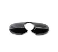 Rear Mirror Caps For BMW For E87 For E81 E82 E90 E91 E92 E93 120i 128i 118d 120d 130i Rear View Side Case Trim M Style Car Rearview Mirror Caps Car Side Mirror Cover(Black A)