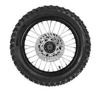 Rear Motorcycle Tire 14 Inch,Dirt Bike Rear Wheel Tire Assembly Kit Enhanced Grip 90/100-14 15Mm Shaft for Tao Kayo Tsd 110 Td 125