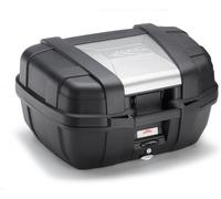 Rear Motorcycle Top Case, 52L, Monokey, Silver/Black | Kappa Garda KGR52