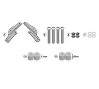 Givi Monolock/monokey Triumph Tiger 900 Top Case Rear Fitting Black