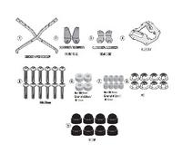 Rear Mounting Kit, Givi SR9580 for Monokey/Monolock, WOTTAN STORM S 300