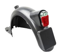 Rear Mudguard E Bike - Scooter Replacement Parts IPX4 Waterproof LED Taillight License Plate Holder, Rear Fenders Assembly Kit | Convenient Taillight Replacement For Electric Bikes Scooter Safety